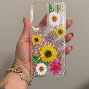 Floral Clear Phone Case. Samsung galaxy ultra